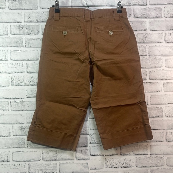 Weatherproof Brown Cuffed Capris 6 - Picture 2 of 8